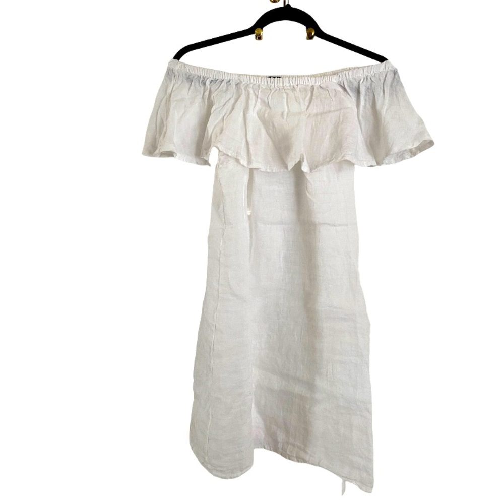Made in Italy 100% linen swim cover up